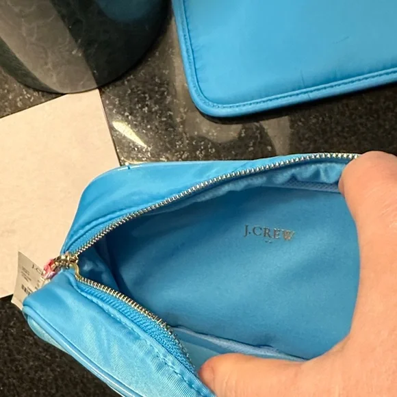 J. Crew Vibrant Nylon Pouch Duo - Picture 3 of 3